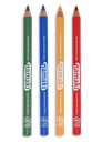 Kit 4 crayons de maquillage fins - Jaune/Vert/Bleu/Rouge**