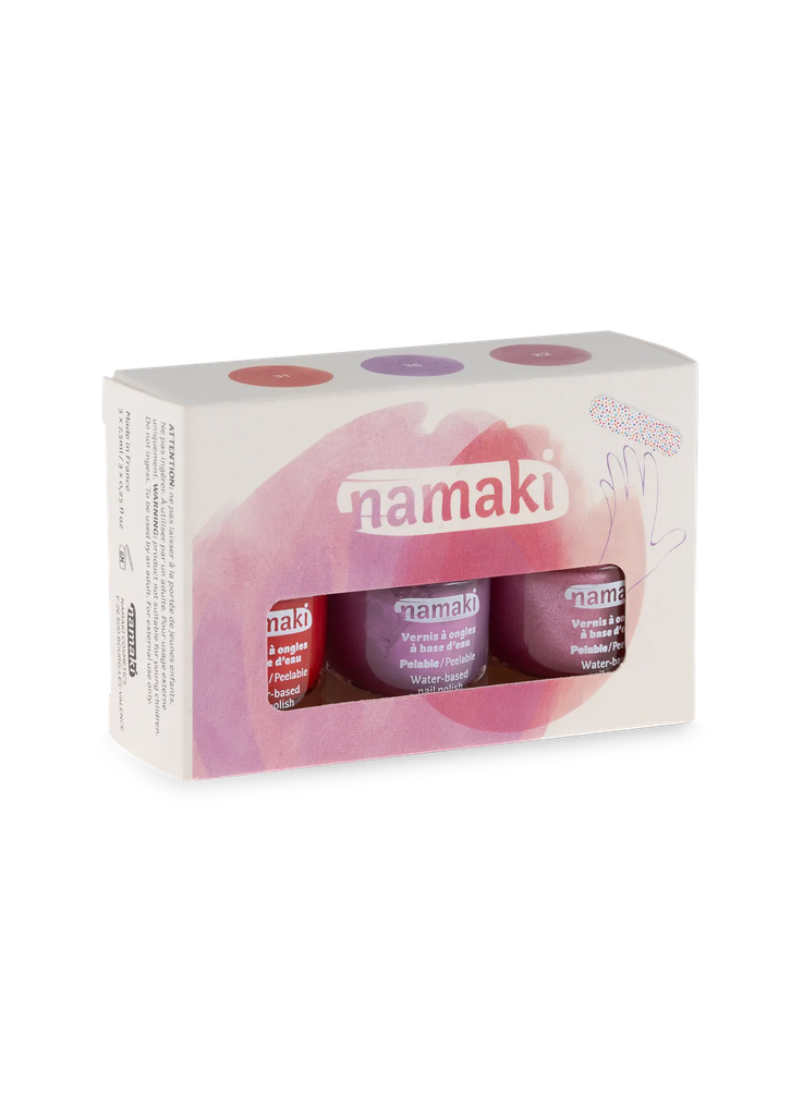 [110926] Coffret 3 vernis à ongles - Roses Eternelles