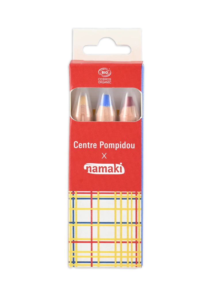 [110135] Set of 3 Face Painting Pencils - Centre Pompidou X Namaki**